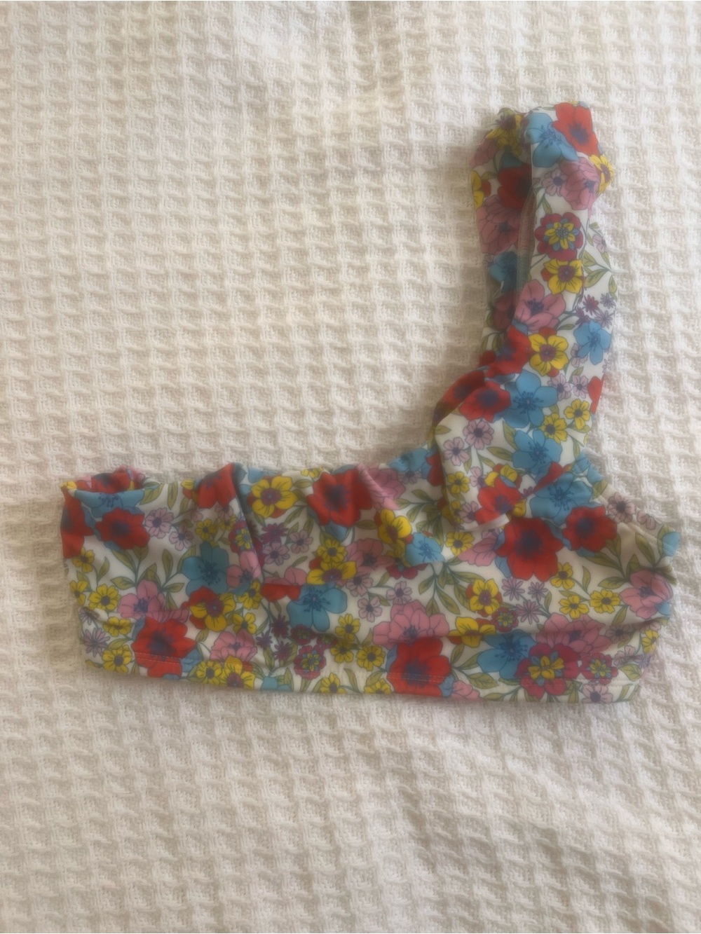 Draper James White Floral-Trim Top